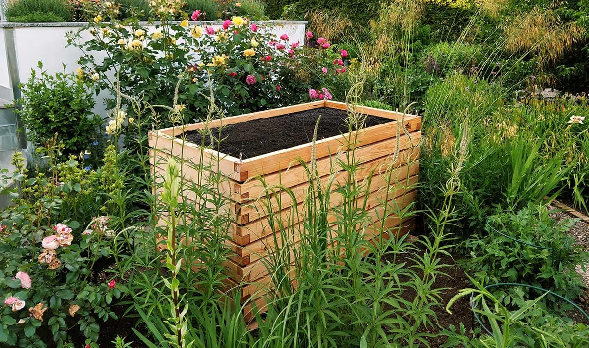 kleines Hochbeet aus Lärche