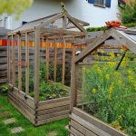 Hochbeetgarten mit Tomatenhaus